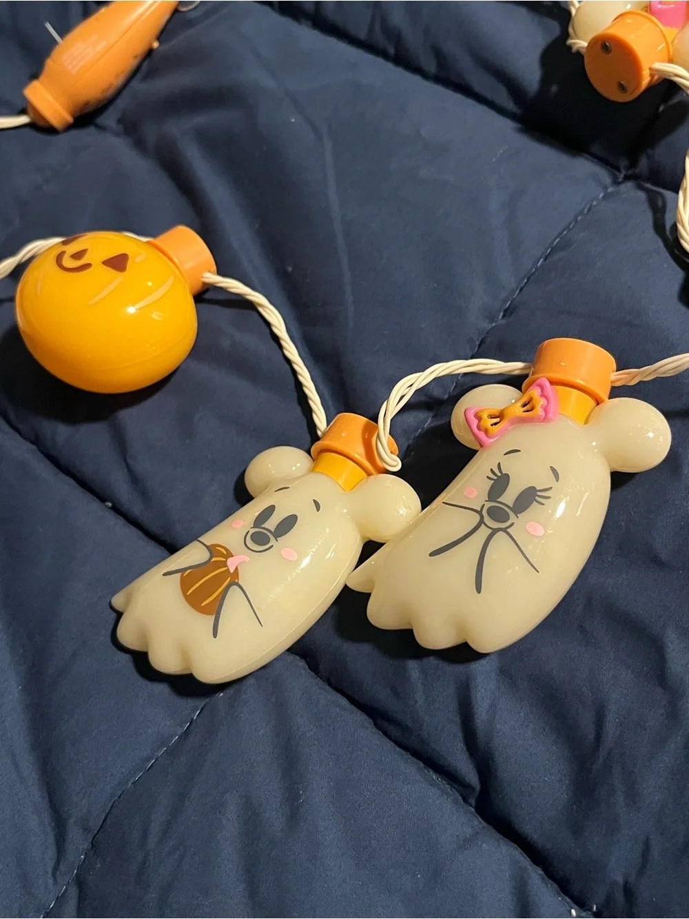 Disney Halloween Ghost & Jack-o'-Lantern Light Necklace